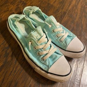 Like new light Aqua converse